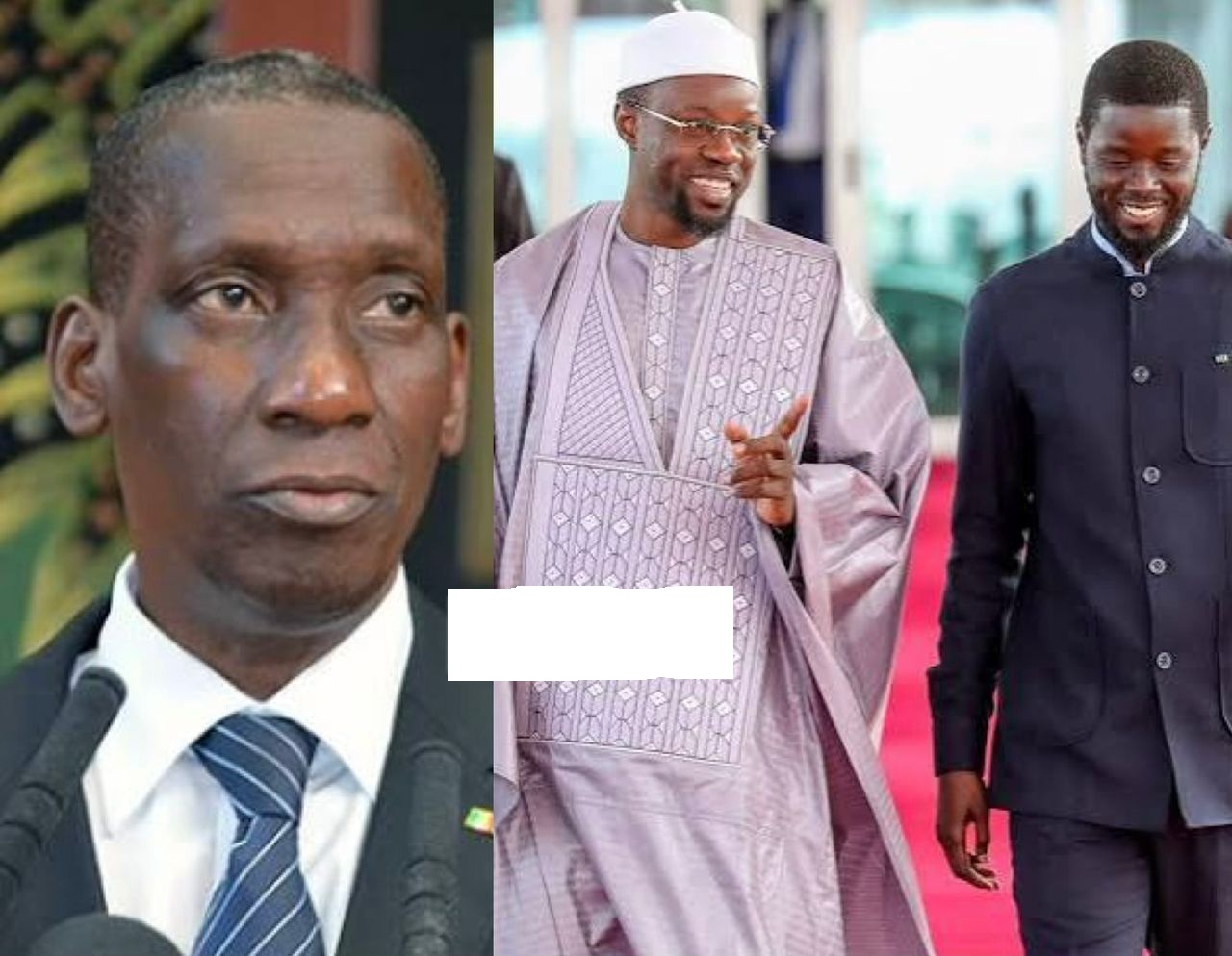 Mamadou Diop Decroix - Ousmane Sonko - Bassirou Diomaye Faye